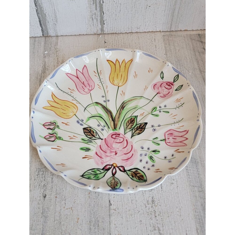 Blue ridge southern Flower plate unique‎ home decor